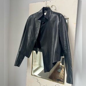 Helmut Lang Asymmetrical Leather Jacket